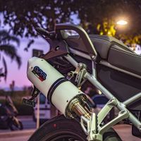 Escape compatible con Triumph Tiger 900 2020-2023, Albus Evo4, Escape legal, homologado, silenciador con db killer desmontable y tubo de conexión específico 