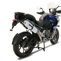 Escape compatible con Triumph Tiger 1200 Gt - Rally 2022-2024, Albus Evo4, Escape legal, homologado, silenciador con db killer desmontable y tubo de conexión específico 
