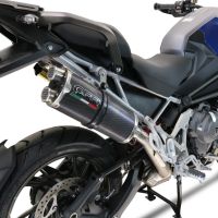 Escape compatible con Triumph Tiger 1200 Gt - Rally 2022-2024, Dual Poppy, Escape legal, homologado, silenciador con db killer desmontable y tubo de conexión específico 