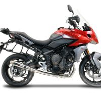 Escape compatible con Triumph Trident 660 2021-2024, Deeptone Inox, Escape completo, no legal para países de la UE, con db killer extraíble 