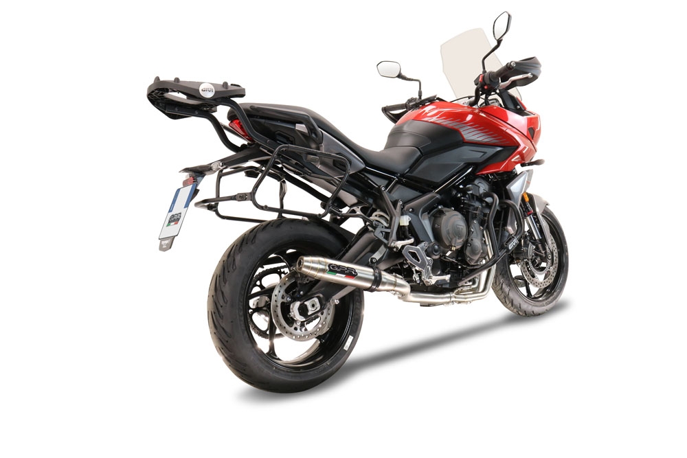 Escape compatible con Triumph Trident 660 2021-2024, Deeptone Inox, Escape completo, no legal para países de la UE, con db killer extraíble 