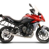 Escape compatible con Triumph Tiger Sport 660 2022-2024, M3 Titanium Natural, Escape completo homologado y legal,con catalizador incluido db killer extraíble 
