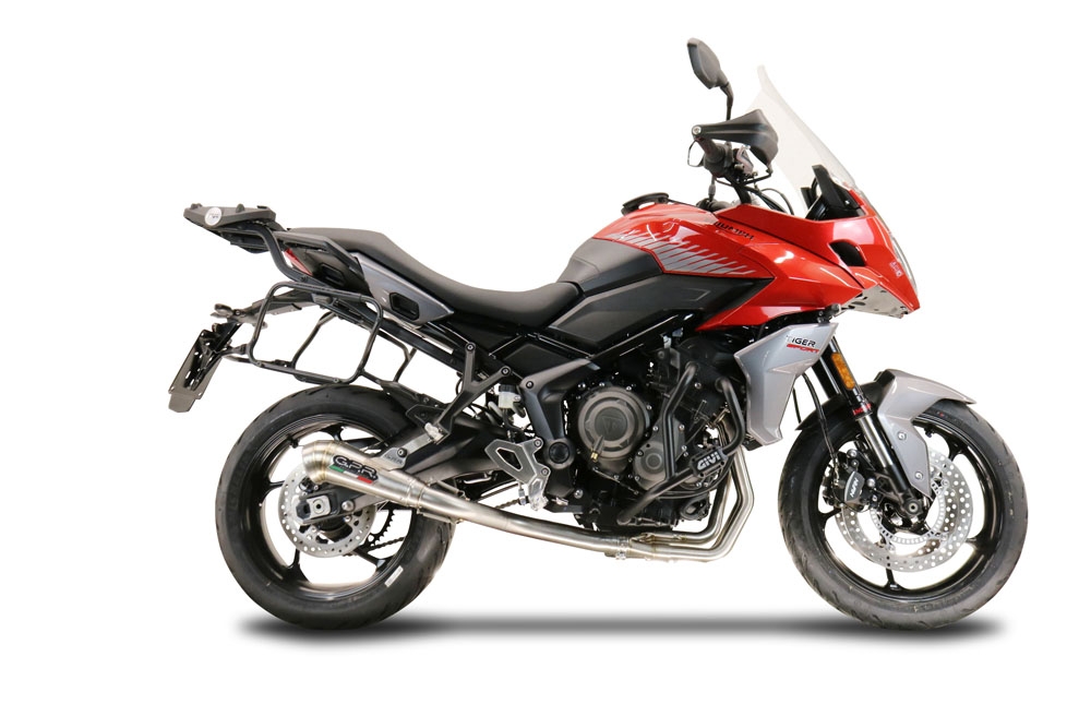 Escape compatible con Triumph Tiger Sport 660 2022-2024, Powercone Evo, Escape completo, no legal para países de la UE, con db killer extraíble 