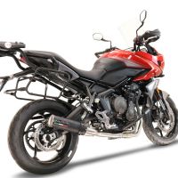 Escape compatible con Triumph Tiger Sport 660 2022-2024, M3 Black Titanium, Escape completo homologado y legal,con catalizador incluido db killer extraíble 