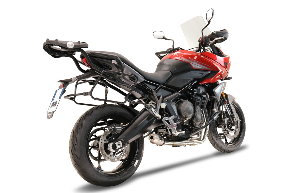 Escape compatible con Triumph Tiger Sport 660 2022-2024, Deeptone Inox, Escape completo, no legal para países de la UE, con db killer extraíble 