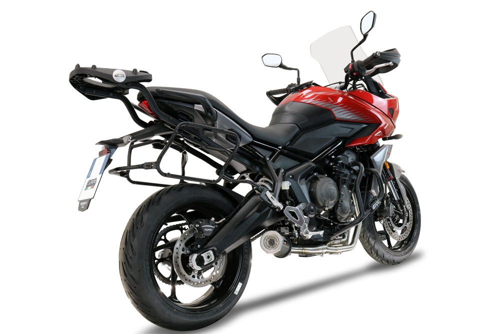 Escape compatible con Triumph Tiger Sport 660 2022-2024, M3 Black Titanium, Escape completo, no legal para países de la UE, con db killer extraíble 