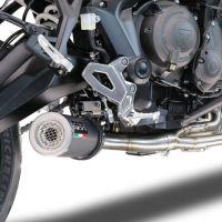 Escape compatible con Triumph Tiger Sport 660 2022-2024, M3 Black Titanium, Escape completo, no legal para países de la UE, con db killer extraíble 