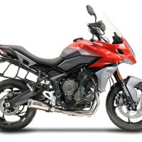 Escape compatible con Triumph Tiger Sport 660 2022-2024, M3 Titanium Natural, Escape completo homologado y legal,con catalizador incluido db killer extraíble 