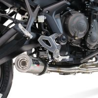 Escape compatible con Triumph Tiger Sport 660 2022-2024, M3 Titanium Natural, Escape completo homologado y legal,con catalizador incluido db killer extraíble 