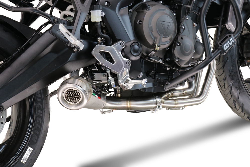 Escape compatible con Triumph Tiger Sport 660 2022-2024, Powercone Evo, Escape completo, no legal para países de la UE, con db killer extraíble 