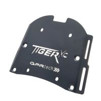GPR TECH compatible con  Triumph Tiger 800 2011/2016 e3 Placa de fijación específica Top Case ALPITECH 35 LT compatible con portaequipajes original, fabricada en acero inoxidable con 4 puntos de anclaje