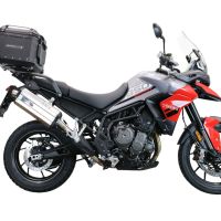 Baúl GPR TECH compatible con  Triumph Tiger 850 Sport 2020/2024 e5 Baúl Alpi-Tech en aluminio, color negro con placa específica incluida Capacidad Litros 35