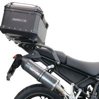 Baúl GPR TECH compatible con  Triumph Tiger 1200 Gt - Rally 2022/2024 e5 Baúl Alpi-Tech en aluminio, color negro con placa específica incluida Capacidad Litros 45