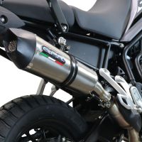 Escape compatible con Triumph Tiger 850 2020-2024, GP Evo4 Titanium, Escape legal, homologado, silenciador con db killer desmontable y tubo de conexión específico 