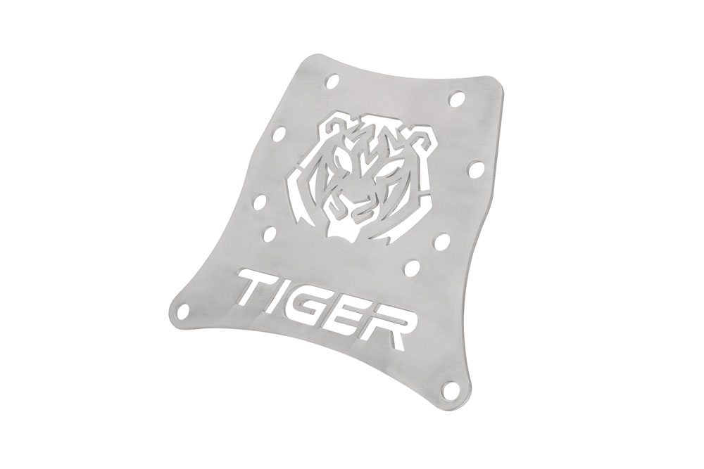 GPR TECH compatible con  Triumph Tiger 1200 Gt - Rally 2022/2024 e5 Placa de fijación específica en Titanio ALPITECH 35/55 LT compatible con portaequipajes original, fabricada en titanio con 4 puntos de anclaje