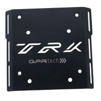 GPR TECH compatible con  Benelli Trk 502 2017/2020 e4 Placa de fijación específica en Titanio ALPITECH 35/55 LT compatible con portaequipajes original, fabricada en titanio con 4 puntos de anclaje