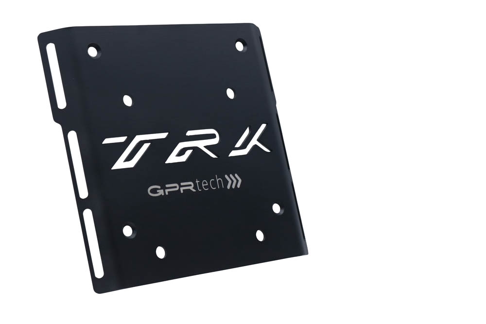 Baúl GPR TECH compatible con  Benelli Trk 502 2017/2020 e4 Baúl Alpi-Tech en aluminio, color negro con placa específica incluida Capacidad Litros 55