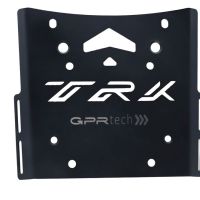 GPR TECH compatible con  Benelli Trk 502 2021/2024 e5 Placa de fijación específica en Titanio ALPITECH 35/55 LT compatible con portaequipajes original, fabricada en titanio con 4 puntos de anclaje
