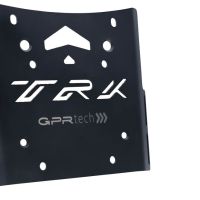 GPR TECH compatible con  Benelli Trk 502 2021/2024 e5 Placa de fijación específica en Titanio ALPITECH 35/55 LT compatible con portaequipajes original, fabricada en titanio con 4 puntos de anclaje
