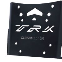 GPR TECH compatible con  Benelli Trk 502 2021/2024 e5 Placa de fijación específica en Titanio ALPITECH 35/55 LT compatible con portaequipajes original, fabricada en titanio con 4 puntos de anclaje