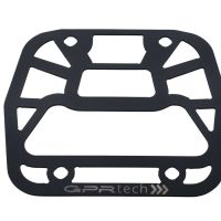 GPR TECH compatible con  Aprilia Tuareg 660 2021/2024 e5 Placa de fijación específica Top Case ALPITECH 55 LT compatible con portaequipajes original, fabricada en acero inoxidable con 4 puntos de anclaje