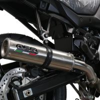 Escape compatible con Suzuki V-Strom DL650 2017-2020, M3 Inox , Sistema de escape medio lleno, incluido db killer extraíble y tubo de conexión 
