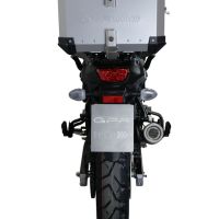 Baúl GPR TECH compatible con  Suzuki V-Strom Dl 650 2021/2024 e5 Baúl Alpi-Tech en aluminio color plata con placa específica incluida Capacidad Litros 35