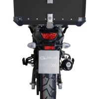Baúl GPR TECH compatible con  Suzuki V-Strom Dl 650 2017/2020 e4 Baúl Alpi-Tech en aluminio color plata con placa específica incluida Capacidad Litros 55