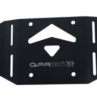 GPR TECH compatible con  Kawasaki Versys 1000 i.e. 2017/2018 e4 Placa de fijación específica en Titanio ALPITECH 35/55 LT compatible con portaequipajes original, fabricada en titanio con 4 puntos de anclaje