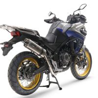 Escape compatible con Voge 525DSX 2023-2024, Dual Inox, Escape legal, homologado, silenciador con db killer desmontable y tubo de conexión específico 