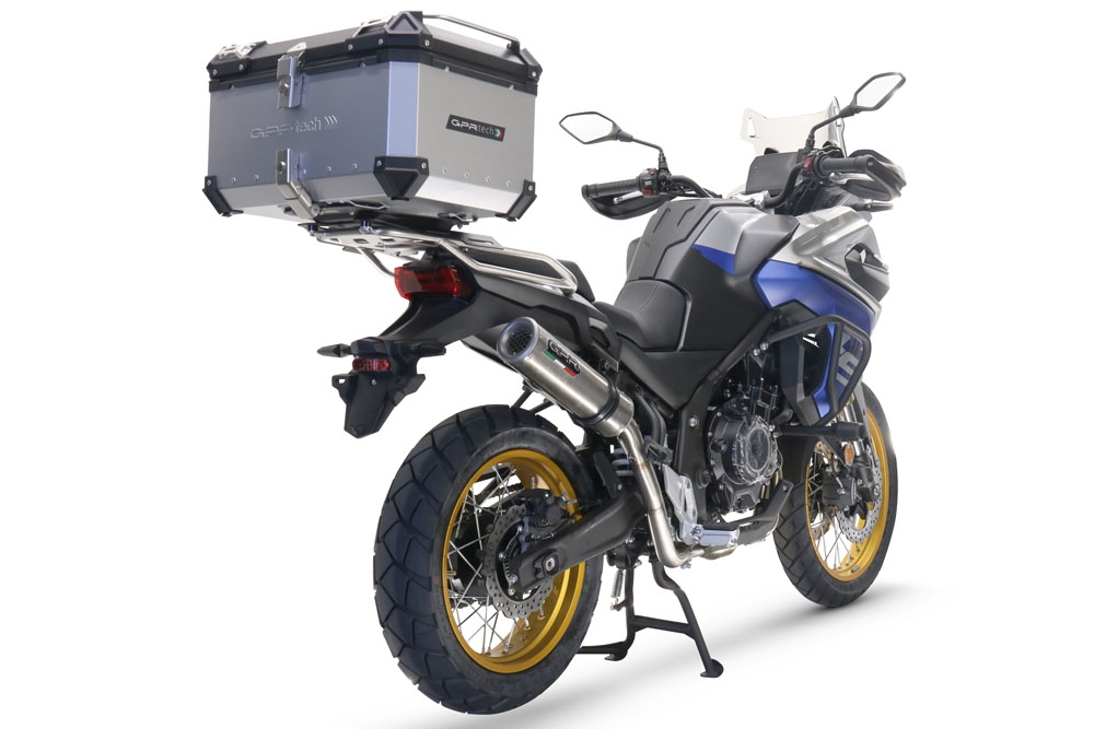 Escape compatible con Voge 525DSX 2023-2024, M3 Inox , Escape legal, homologado, silenciador con db killer desmontable y tubo de conexión específico 
