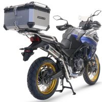 Escape compatible con Voge 525DSX 2023-2024, M3 Inox , Escape legal, homologado, silenciador con db killer desmontable y tubo de conexión específico 