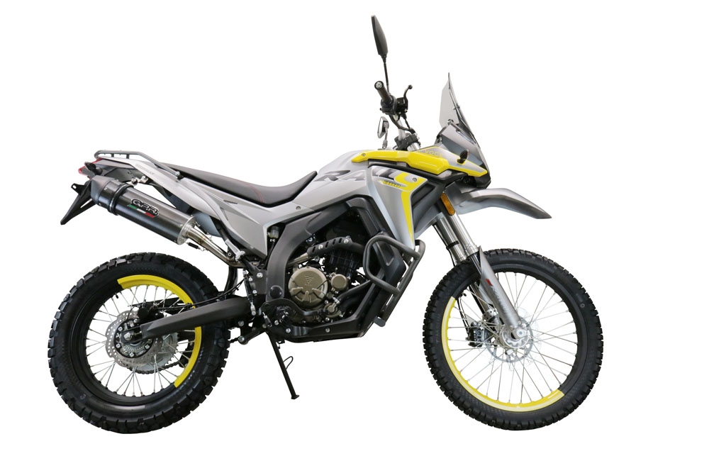 Escape compatible con Voge 300Rally 2022-2024, Furore Evo4 Poppy, Escape homologado para mercados fuera de la UE 