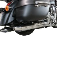 Escape compatible con Kawasaki Vulcan VN 1700 Voyager ABS 2011-2016, Maxy Deeptone Cruiser, Par de terminales de escape homologados, con db killer extraíbles y tubos de conexión específicos 