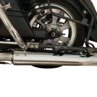 Escape compatible con Kawasaki Vulcan VN 1700 Voyager ABS 2011-2016, Maxy Deeptone Cruiser, Par de terminales de escape homologados, con db killer extraíbles y tubos de conexión específicos 