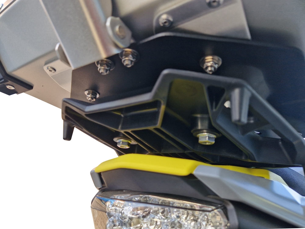 GPR TECH compatible con  Suzuki V-Strom Dl 650 2021/2024 e5 Placa de fijación específica en Titanio ALPITECH 35/55 LT compatible con portaequipajes original, fabricada en titanio con 4 puntos de anclaje