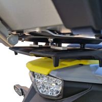 GPR TECH compatible con  Suzuki V-Strom Dl 650 2021/2024 e5 Placa de fijación específica en Titanio ALPITECH 35/55 LT compatible con portaequipajes original, fabricada en titanio con 4 puntos de anclaje