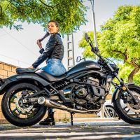 Escape compatible con Kawasaki Vulcan 650 S 2017-2020, Powercone Evo, Escape completo, no legal para países de la UE, con db killer extraíble 