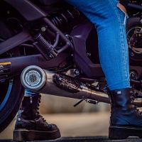 Escape compatible con Kawasaki Vulcan 650 S 2017-2020, Powercone Evo, Escape completo, no legal para países de la UE, con db killer extraíble 
