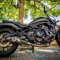 Escape compatible con Kawasaki Vulcan 650 S 2017-2020, Powercone Evo, Escape completo, no legal para países de la UE, con db killer extraíble 