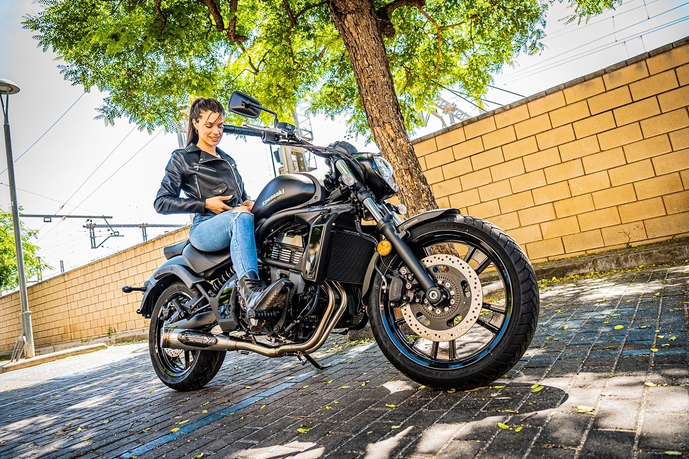 Escape compatible con Kawasaki Vulcan 650 S 2017-2020, Powercone Evo, Escape completo, no legal para países de la UE, con db killer extraíble 