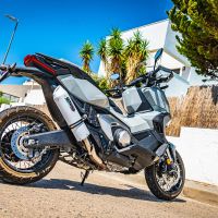Escape compatible con Honda X-Adv 750 2021-2024, Albus Evo4, Escape legal, homologado, silenciador con db killer desmontable y tubo de conexión específico 