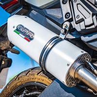 Escape compatible con Honda X-Adv 750 2021-2024, Albus Evo4, Escape legal, homologado, silenciador con db killer desmontable y tubo de conexión específico 