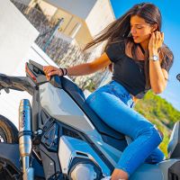 Escape compatible con Honda X-Adv 750 2021-2024, Deeptone Inox, Escape legal, homologado, silenciador con db killer desmontable y tubo de conexión específico 