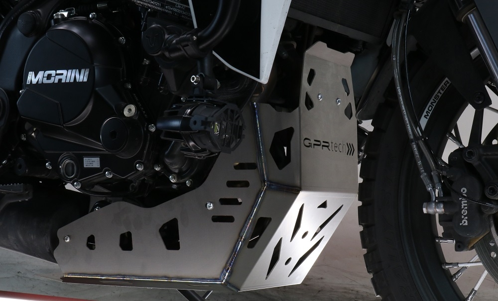 GPR TECH compatible con  Moto Morini X-CAPE 650 2021/2024 e5 Protección del motor en titanio 