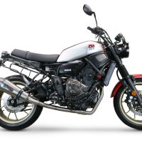 GPR escape compatible con Yamaha Xsr 700 2017-2020, New Grand Prix Evo Titanium, Escape completo homologado y legal,con catalizador incluido db killer extraíble 