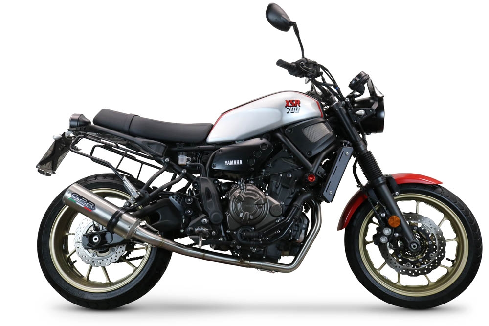 Escape compatible con Yamaha Xsr 700 2017-2020, M3 Inox , Escape completo, no legal para países de la UE, con db killer extraíble 