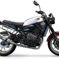 Escape compatible con Yamaha Xsr 700 2017-2020, M3 Inox , Escape completo, no legal para países de la UE, con db killer extraíble 