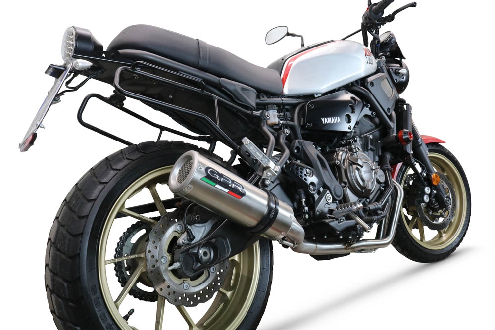 Escape compatible con Yamaha Xsr 700 2017-2020, M3 Inox , Escape completo, no legal para países de la UE, con db killer extraíble 