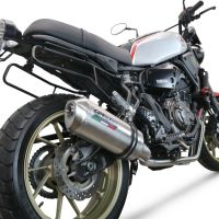 Escape compatible con Yamaha Xsr 700 2021-2024, Satinox , Escape completo, no legal para países de la UE, con db killer extraíble 